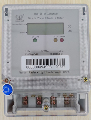 Single Phase LoRaWAN Energy Meter Remote ON/OFF Control Build in Relay